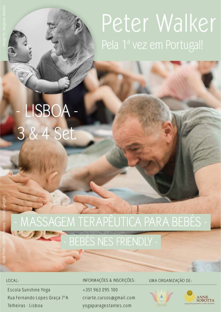 Curso Developmental Baby Massage Massagem em Bebês Peter Walker e Anne Sobotta, Lisboa Portugal 2016